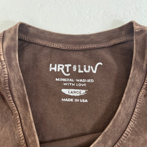 HRT & LUV Womens Tank Top Brown L Graphic Desert Mama Cowgirl Graphic Western - Picture 3 of 8